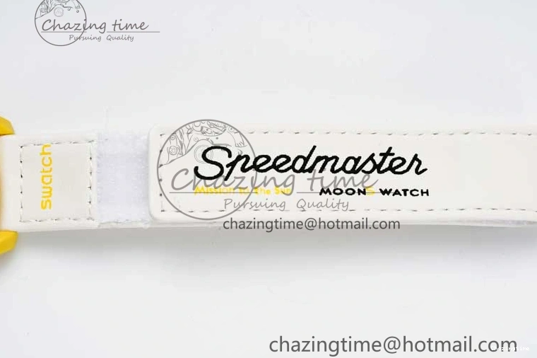 1223 Speedmaster Misson To The Sun 1:1 Best Edition Yellow Dial On Nylon Strap Quartz FlexibleFit 7855